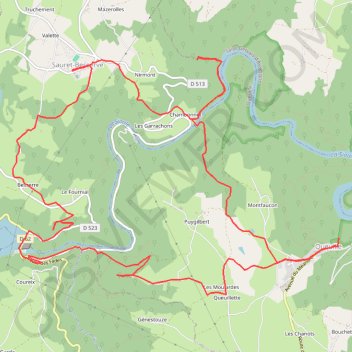 Circuit de Sauret-Besserve GPS track, route, trail