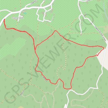Le parcours de santé de Saint Privat de Champclos GPS track, route, trail