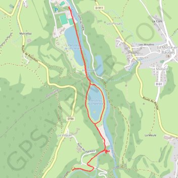 Lecheraine - cascade du pissieux GPS track, route, trail