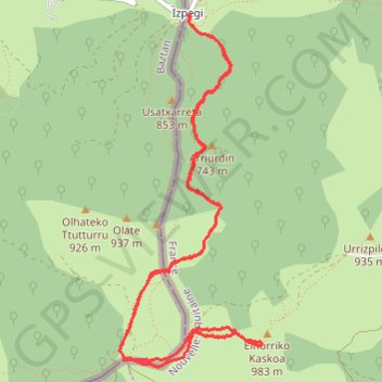 Elhorriko Kaskoa GPS track, route, trail
