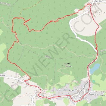 De Saint-Pé-d'Ardet à Génos par Lourde GPS track, route, trail