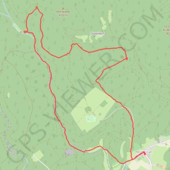 Promenade en forêt GPS track, route, trail