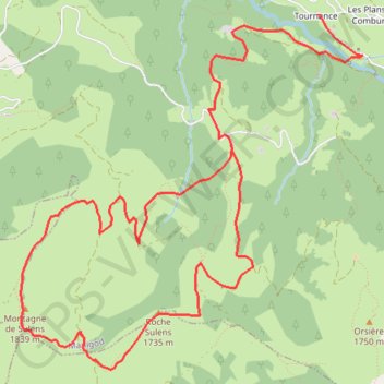 Montagne de Sulens GPS track, route, trail