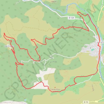 Cabrières GPS track, route, trail