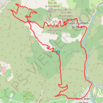 Saint Guilhem GPS track, route, trail