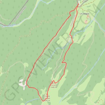 Sentier du Crêt de Chalam - La Pesse GPS track, route, trail