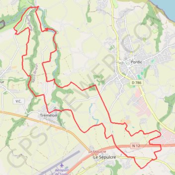 Binic - Trégomeur - Tréméloir GPS track, route, trail