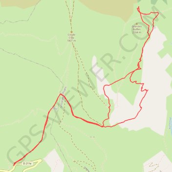 Grandes Buffes (Alpes-Oisans) GPS track, route, trail