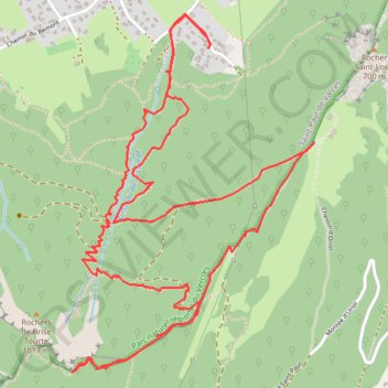 Rochers de Brise Tourte (Vercors) GPS track, route, trail