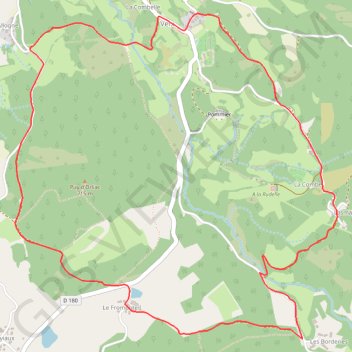 Puy d'Orliac - Veix GPS track, route, trail