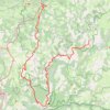 Tour du Causse Sauveterre. De Laval-du-Tarn à La Canourgue (Lozère) GPS track, route, trail