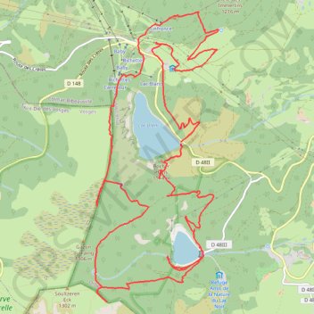 Sortie lac blanc GPS track, route, trail