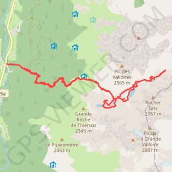 Col de la Valloire GPS track, route, trail