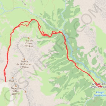Colle del Vallone GPS track, route, trail