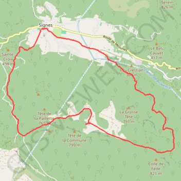 Plateau de Siou Blanc GPS track, route, trail