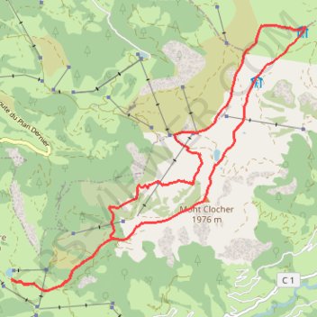 Le Mont de Vorès GPS track, route, trail