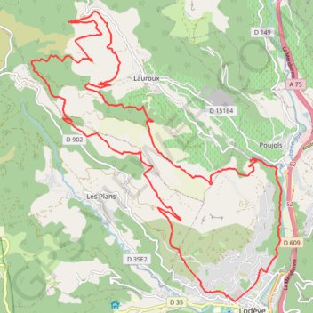 Salagou - Marc Caisso GPS track, route, trail