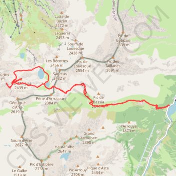 Tour du Pic d'Anglas GPS track, route, trail