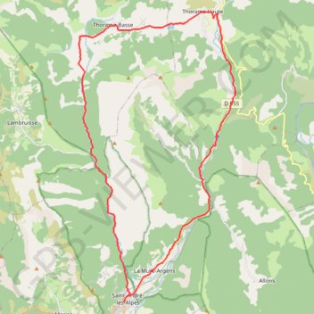 Tour des Thorames GPS track, route, trail