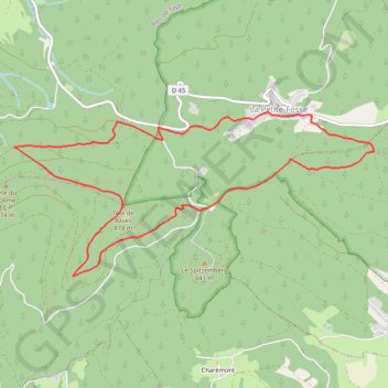 L'Ormont : Un massif en or massif (La petite Fosse) GPS track, route, trail