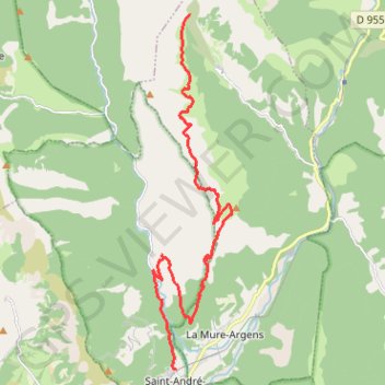 Argens - Saint-André-les-Alpes GPS track, route, trail