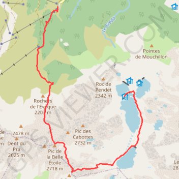 Pic de la Belle Etoile GPS track, route, trail