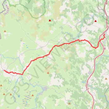 Nasbinals - Aumont-Aubrac GPS track, route, trail