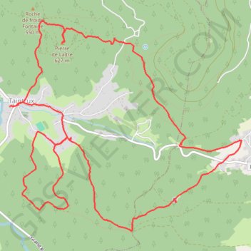 Taintrux, Grp GPS track, route, trail
