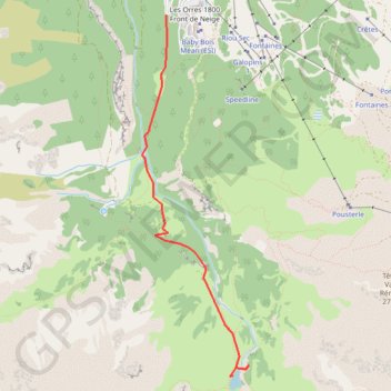 LES ORRES LAC Sainte MARGUERITE GPS track, route, trail
