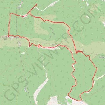 Roque Haute au dessus de la Sanguinette GPS track, route, trail