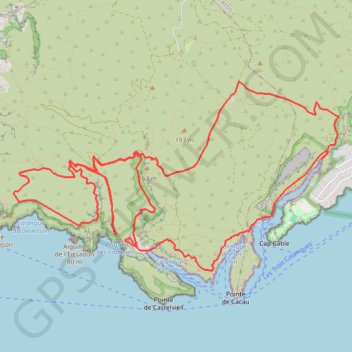Calanques Eissadon - Port Miou GPS track, route, trail