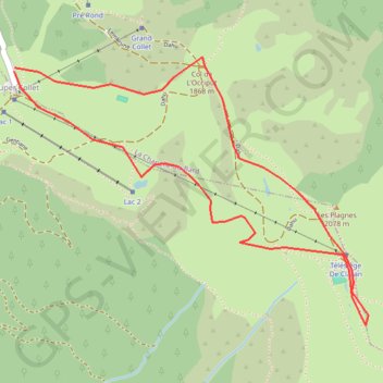 Les Plagnes GPS track, route, trail