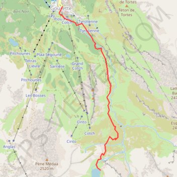 Gourette-Lac d'Anglas GPS track, route, trail