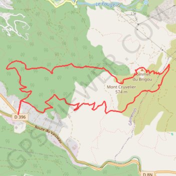 Gemenos - Les Nègles - Mont Cruvelier GPS track, route, trail