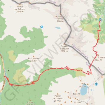 La Ténarèze - Hospice de Rioumajou - Parzan (Espagne) GPS track, route, trail
