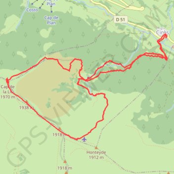 Cap de la Lit GPS track, route, trail