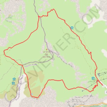 Plateau d'Amparis GPS track, route, trail