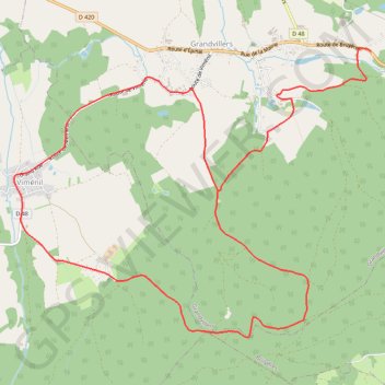 Chemins du Cœur des Vosges - Les Bouilles GPS track, route, trail