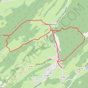 Tour du Lanchet - Lamoura GPS track, route, trail