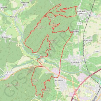Randuro dans le Bas-Rhin GPS track, route, trail