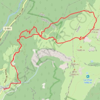 Sortie dans le Jura GPS track, route, trail