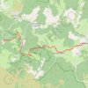 Sur le Gr 68 Le Bleymard - Auriac GPS track, route, trail