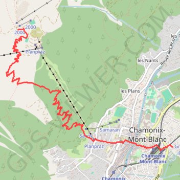 Chamonix - Planpraz GPS track, route, trail