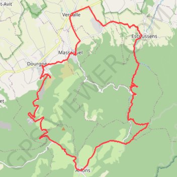 La Vialette GPS track, route, trail