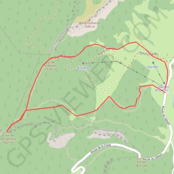 Pointe de la Cochette (Entremont le Vieux) GPS track, route, trail