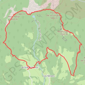 Traversée du Mont Pellat au Mont Joigny - Entremont-le-Vieux GPS track, route, trail