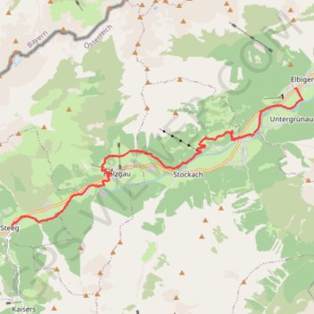 Lechweg (Autriche) GPS track, route, trail