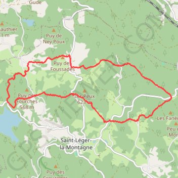 Leycuras - Lailloux - Lavedrenne GPS track, route, trail