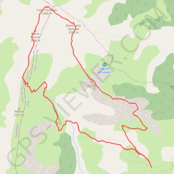 Daluis La Pinea, Saint Honorat, Fourchias Melina GPS track, route, trail