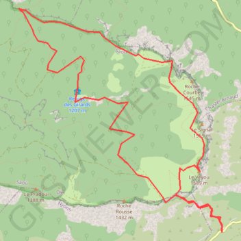 LES TROIS BECS GPS track, route, trail